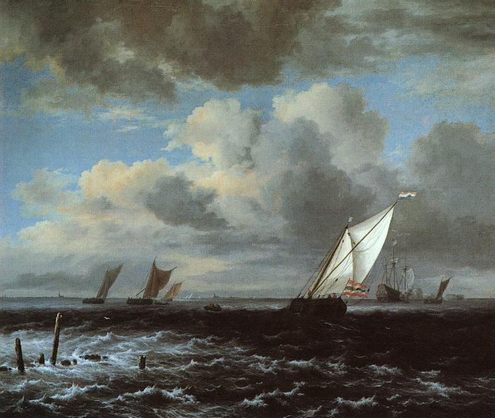Jacob van Ruisdael Rough Sea oil painting image